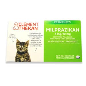 Milprazikan Clement thekan vermifuges chatons entre 0.5 et 2 kilos