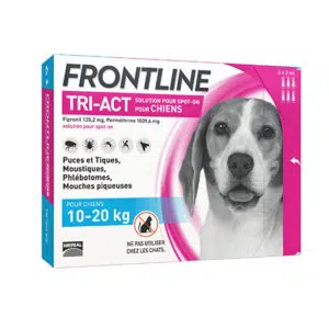 Frontline Tri-Act Chien de 5 à 10 Kg Boite de 6 Pipettes